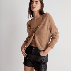 Haskell Crop Cardigan Sweater and Tank in Coziest Textured Yarn